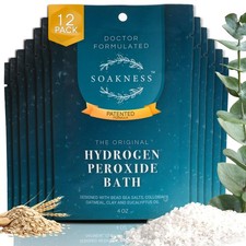 Soakness Hydrogen Peroxide Epsom Salt Bath Soak - USA-Made - Patented