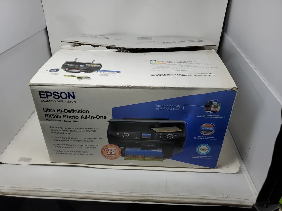 Epson Ultra Hi Definition Stylus Photo RX595 All-in-One Printer (C11C693201) - Image 4 of 4