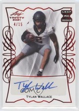 2021 Leaf Trinity Red Spectrum 4/15 Tylan Wallace #BA-TW1 Auto 1u6