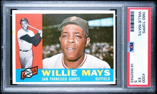 1960 Topps #200 Willie Mays HOF San Francisco Giants PSA 5 EX