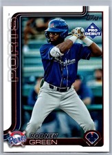 2025 Topps Pro Debut Paper Base Rodney Green Stockton Ports