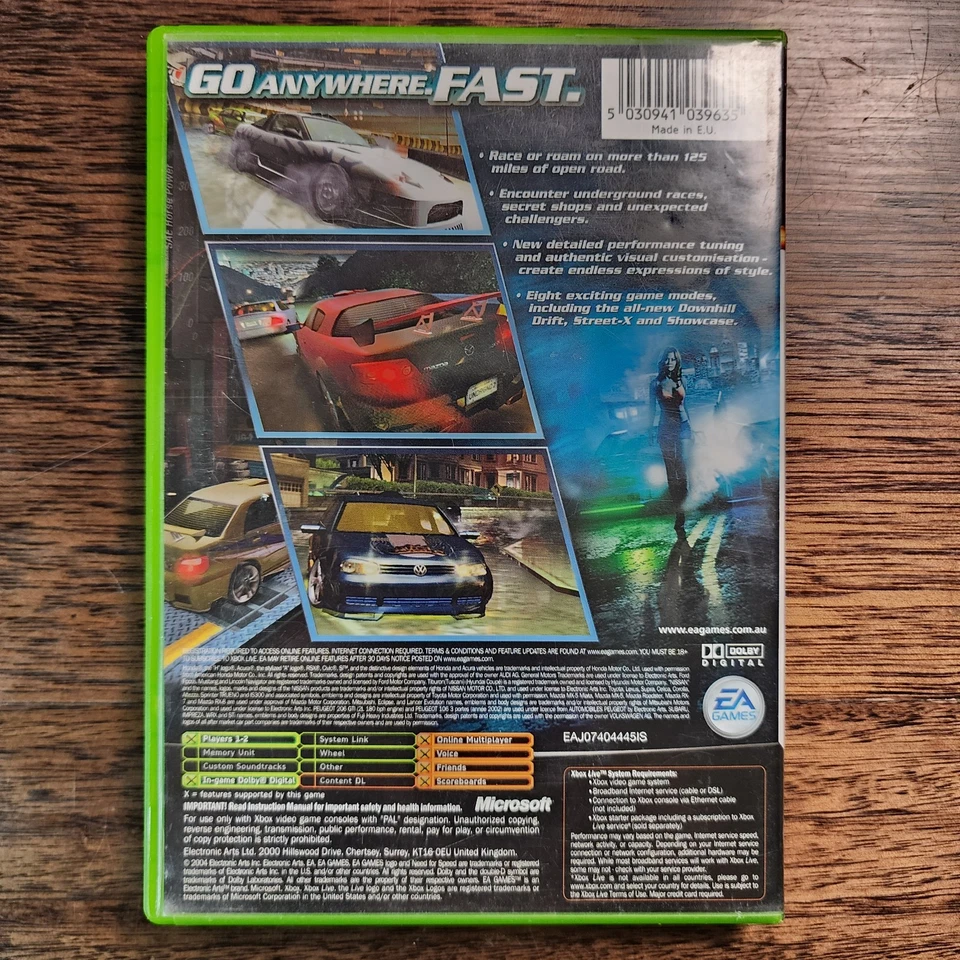 Case Only Need for speed: Underground 2 Xbox Original Free Shipping Australia - Image 2 of 4