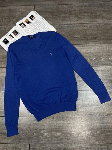 Men Polo Ralph Lauren Sweater Navy Cashmere 36 / S