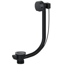 Hulthor Pop-Up Bath Waste and Overflow Kit Matte Black - Easy-Install Click