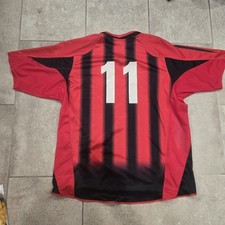 Camiseta Adidas de fútbol local AC Milan 2004 camiseta Hernan Crespo Maglia XL