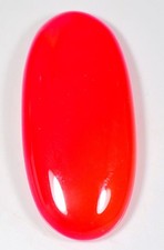 Piedra preciosa cabujón ovalada de cornalina naranja natural 48 quilates 7x19X41 mm HM-589