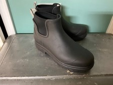 Women  s UGG Droplet 1130831 Black Waterproof Rain Boots Size 9 CON99 