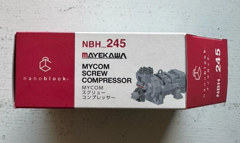 Nanoblock Kawada Mayekawa MYCOM Screw Compressor Building Toy NBH_245 NEW SEALED - Image 3 of 4