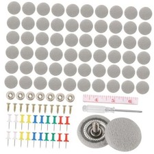 60PCS Car Roof Headliner Repair Kit Auto Roof Snap Rivets Flannelette Grey
