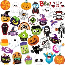 36 Pcs Halloween Acrylic Brooch Pins Cute Spooky Ghost Pumpkin Badge Lot Gifts