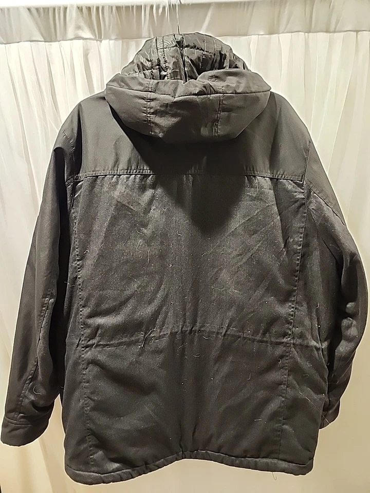 Zero Xposur Mens Large Softshell Zip Up Mid Weight Coat Black Gray Heather - Image 4 of 4