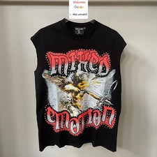 Frainy Mixed Summer Graffiti Hip Hop T Shirt Printing Sleeveless Tops Tee VEST