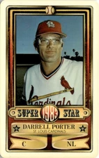 1983 Perma-Graphic Super Star Credit Cards Darrell Porter St. Louis Cardinals
