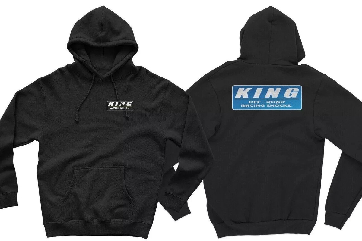 King Off Road Logo Performance Racing Shocks Men Hoodie Size USA 