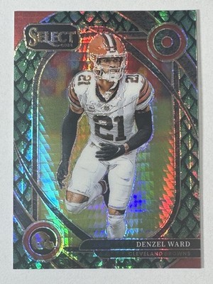 Denzel Ward 2024 Panini Select Club Level Dragon Scale Prizm #248 30 /81 