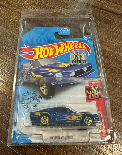 Hot Wheels #169 HW Flames 5/10 '68 SHELBY GT500 Blue 2020 Factory Sealed Set ** - Picture 4 of 4