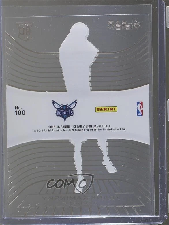 2015-16 Panini Clear Vision Rookies Purple /25 Frank Kaminsky #100 Rookie RC - Image 2 of 2