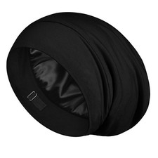 100 Mulberry Silk Bonnet for Sleeping Women and Men, No More Frizzy Tangled ...