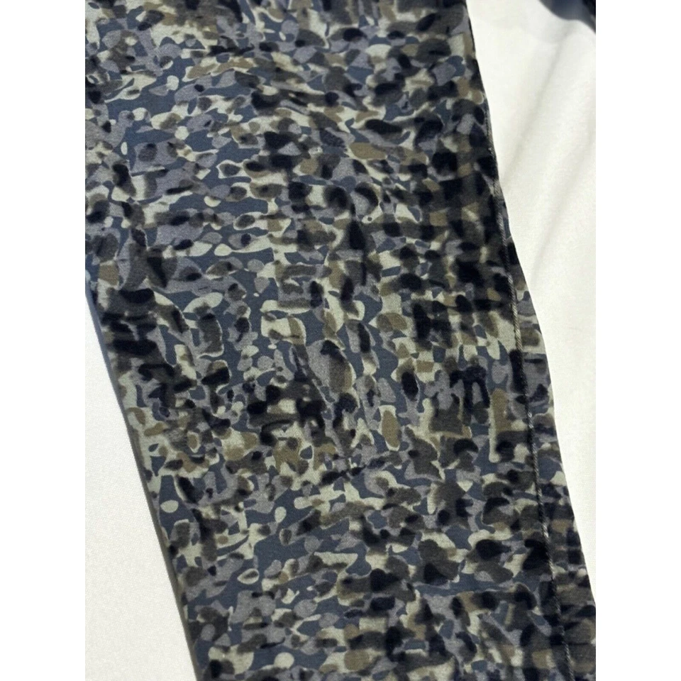 CAbi #604 Modern Camo Utility Camouflage Blue Stretch Cotton Skinny Pants 4 - Image 2 of 4