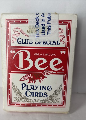 VTG Bee Club Special Playing Cards • 3 Blue & Red Diamond Back Casino Deck - Picture 8 of 10