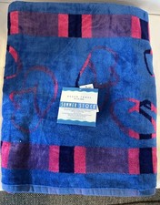 NWT Summer Stock Vintage Beach Towel Colorful 40 x 70 " Cotton Made In USA