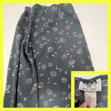 Vtg 90s Basics Floral Wrap Skirt M Made in USA Rayon Boho Cottagecore Maxi