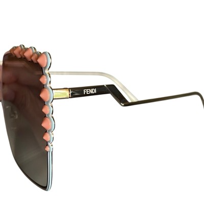 Fendi 0259/s 035J Gradient Lens Sunglasses - Pink/Brown $570 Retail Authentic‎ Fendi 0259/s 035J Gradient Lens Sunglasses - Pink/Brown for  main image 3