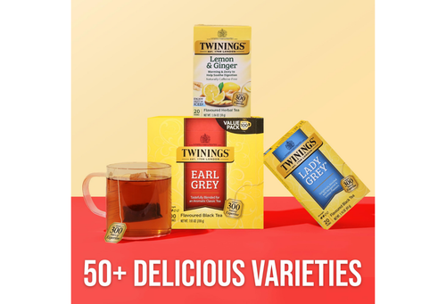 Twinings Earl Bustine di Tè Nero Grigio, Agrumi Bergamotto, 100ct - Foto 2 di 6