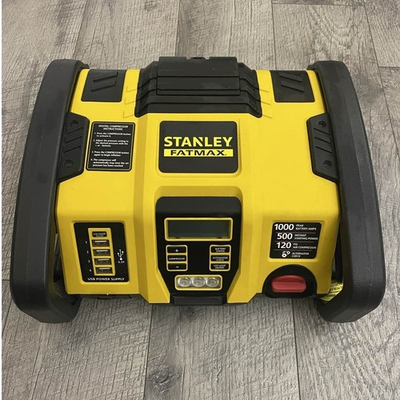#ad Stanley Fatmax 1000 Peak Amp Jump Starter 120 PSI Air Compressor 4 USB Ports $43.49