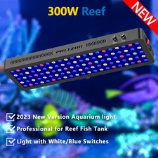 Aquarium LED Reef Light 300W Full Spectrum for 36"-48" Saltwater Fish Coral Tank