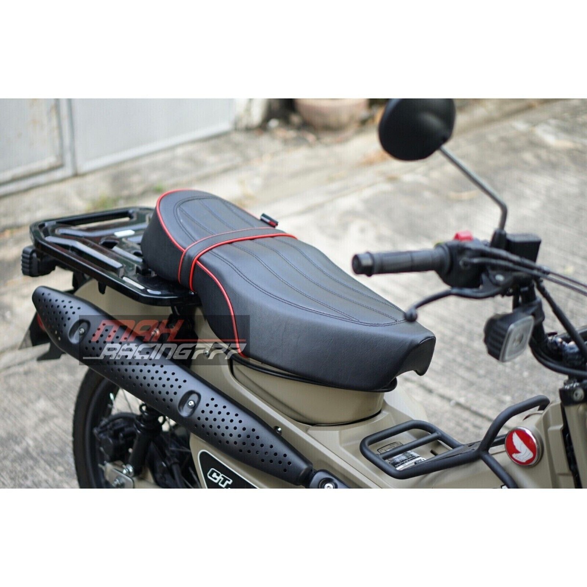 Long Black Driver & Passenger Seat For Honda Trail 125 CT125 Hunter (2020-2023)