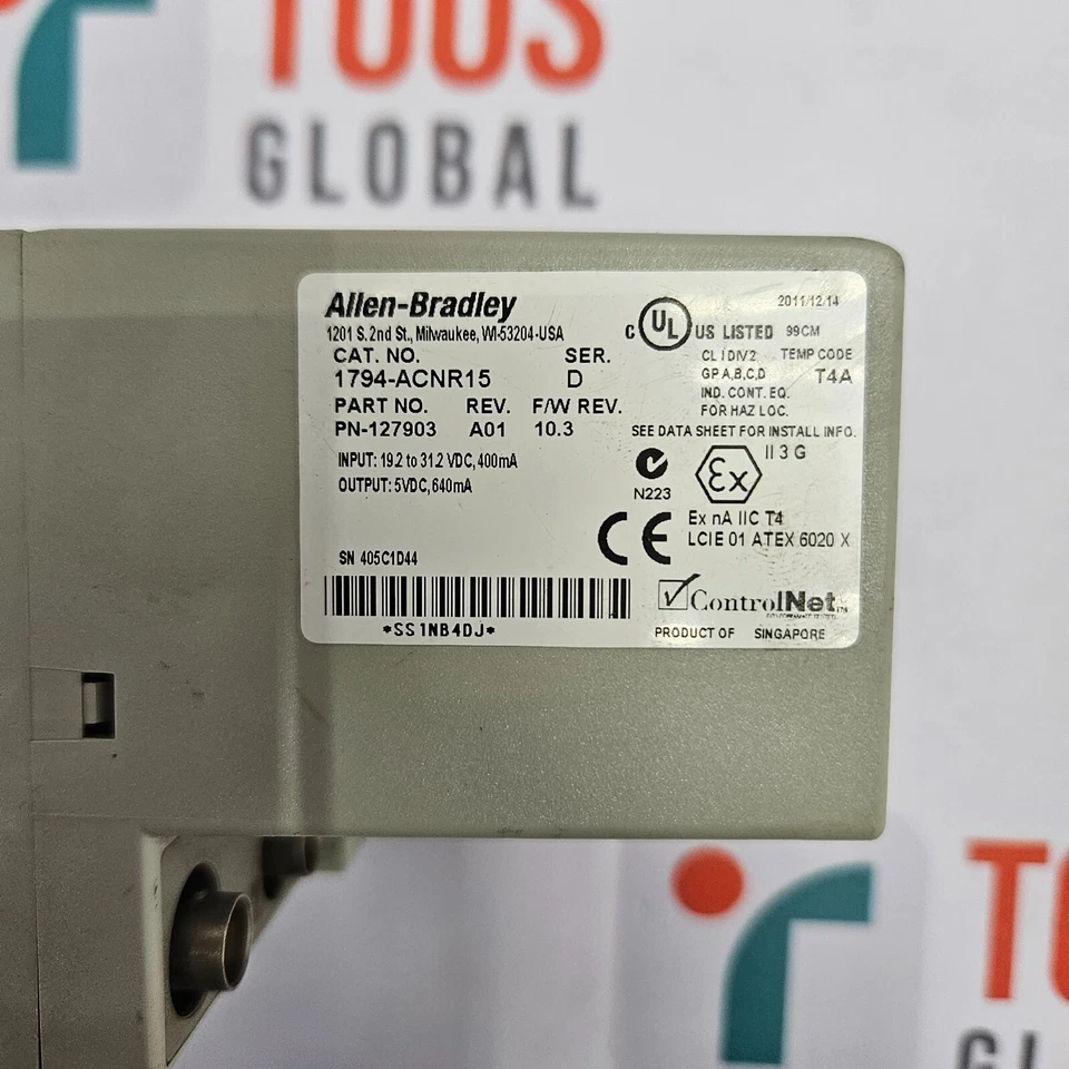 ALLEN-BRADLEY 1794-ACNR15 SER.D FLEX I/O - Immagine 4 di 4