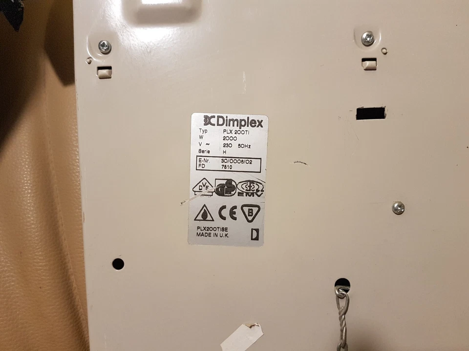 Dimplex PLX 200TI Heizer Wandkonvektor 2000W Zeitschaltuhr - Bild 4 von 4