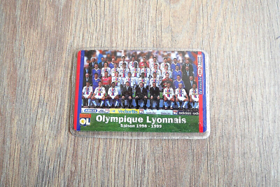 RARE FICHE ONZE Mondial Vikash Dhorasso olympique lyonnais octobre 1998