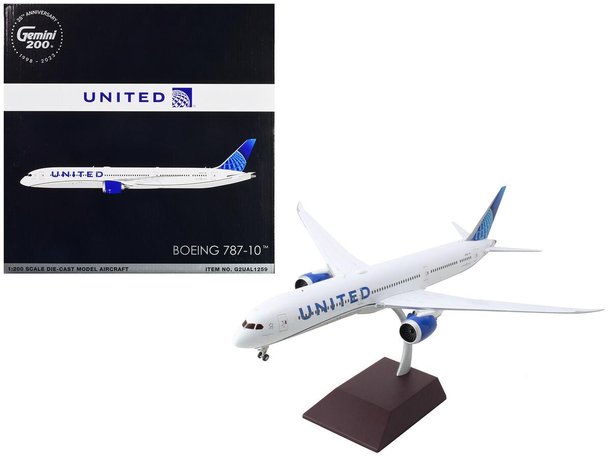 【未使用】Gemini 200 Boeing 787-10 United GeminiJets Boeing 787-10 Aircraft 