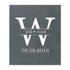 Custom Wooden Pallet Wall Art Home Decor -  Josh & Sarah (W)