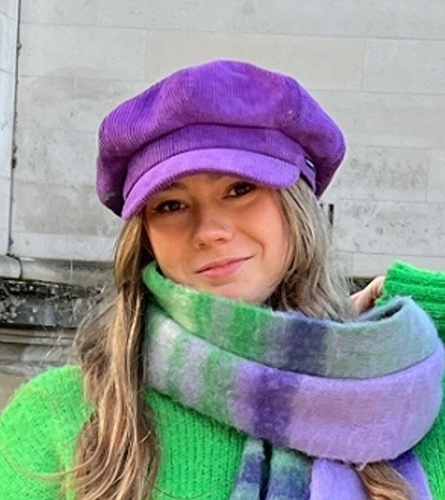 Cord Baker Boy Hat Purple Corduroy Newsboy Cap CRAGGI Hats - Picture 7 of 9