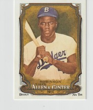2024 TOPPS ALLEN & GINTER JACKIE ROBINSON 2B BROOKLYN DODGERS HOF #176 HOT!