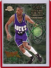 1995-96 SkyBox Premium Atomic Basketball Card #A7 Glenn Robinson - Bucks