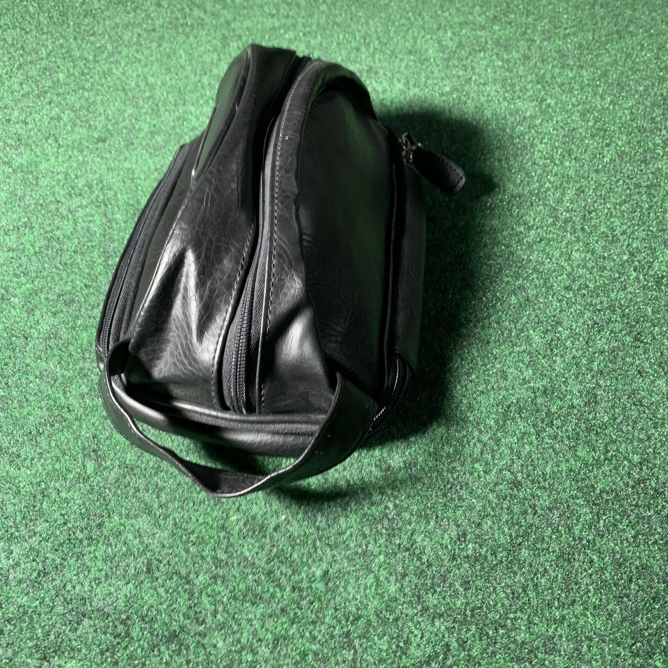 Bolso para artículos de tocador de cuero de pingüino organizador tocador baño viaje Foto 3 de 4