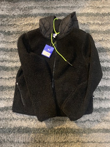 Womens Full Zip Sherpa Jacket with Hood 