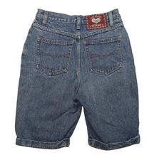 Vintage Gitano High Rise Bermuda Jean Shorts 7/8 Romantic Heart Tag 90s Denim