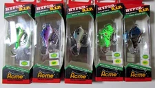 Rattlin' Google Eye Hyper R.I.P. 1/8oz 1.5" Lot 5 Yoda, Violet, Shad,Green,Smurf