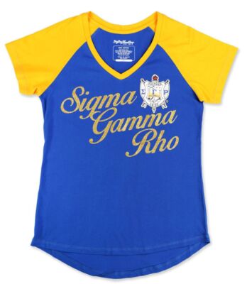 Sigma Gamma Rho M2 V-Neck Tee Royal Blue