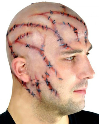 Woochie ''Stitches'' Bald Cap