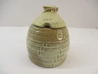 Vintage Frankoma Pottery Honey Pot No. 803 Jar & Lid Prairie Beehive Sugar *Flaw