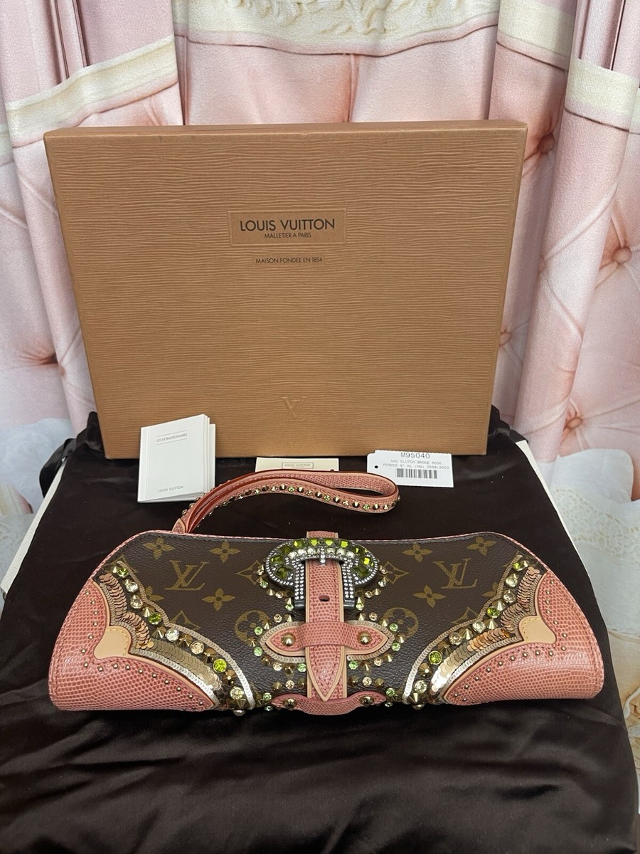 Louis Vuitton Les Extraordinaires Wristlet Clutch Embellished