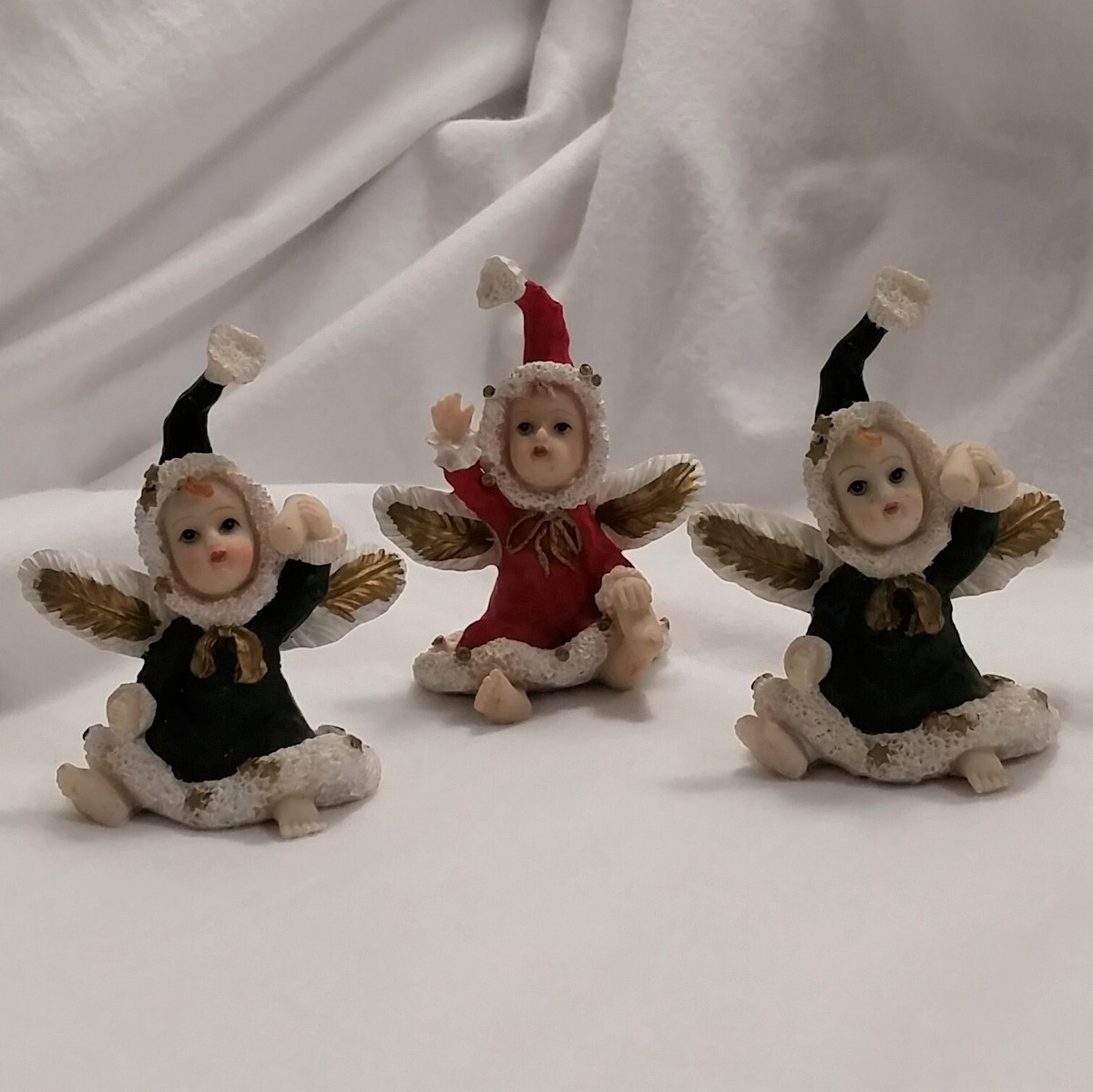 Lot of Vintage K's Collection Snowbaby Figurine, Christmas Snow Angel  Figurine