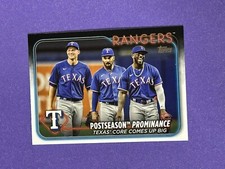 2024 Topps Series 2 Postseason Prominance* Error #656 Texas Rangers (Q)