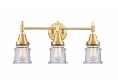 Innovations Caden 447-3W-SG-G42 Bath Vanity Light 26 W Satin Gold